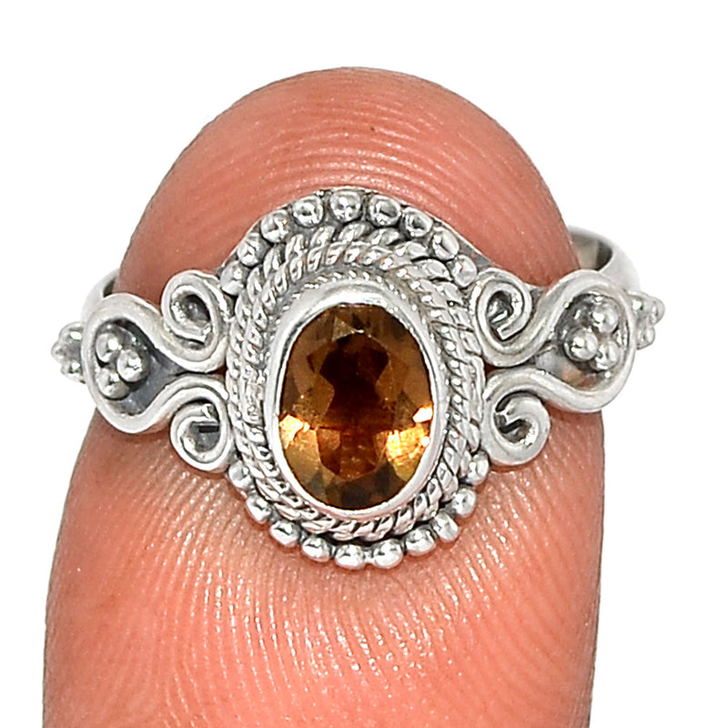 Small Filigree - Smokey Quartz Ring - SMQR561