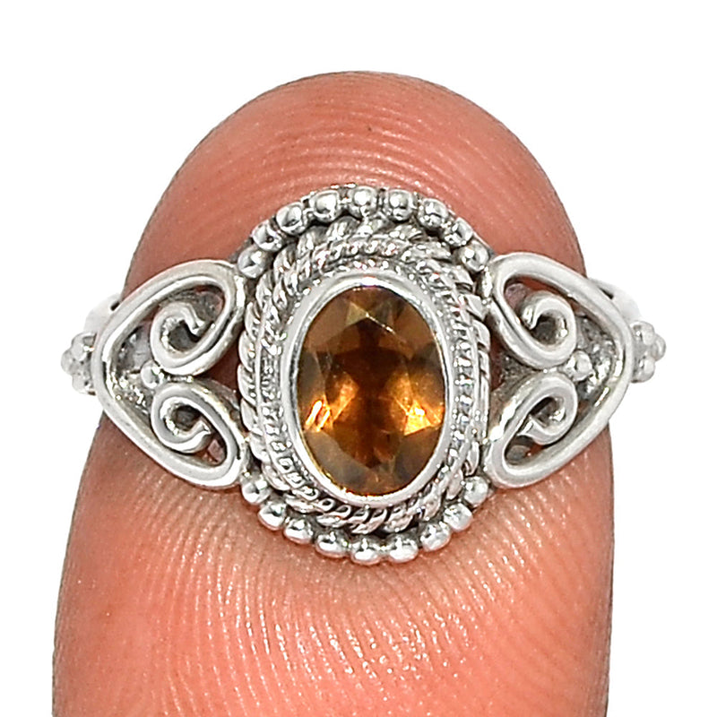 Small Filigree - Smokey Quartz Ring - SMQR563