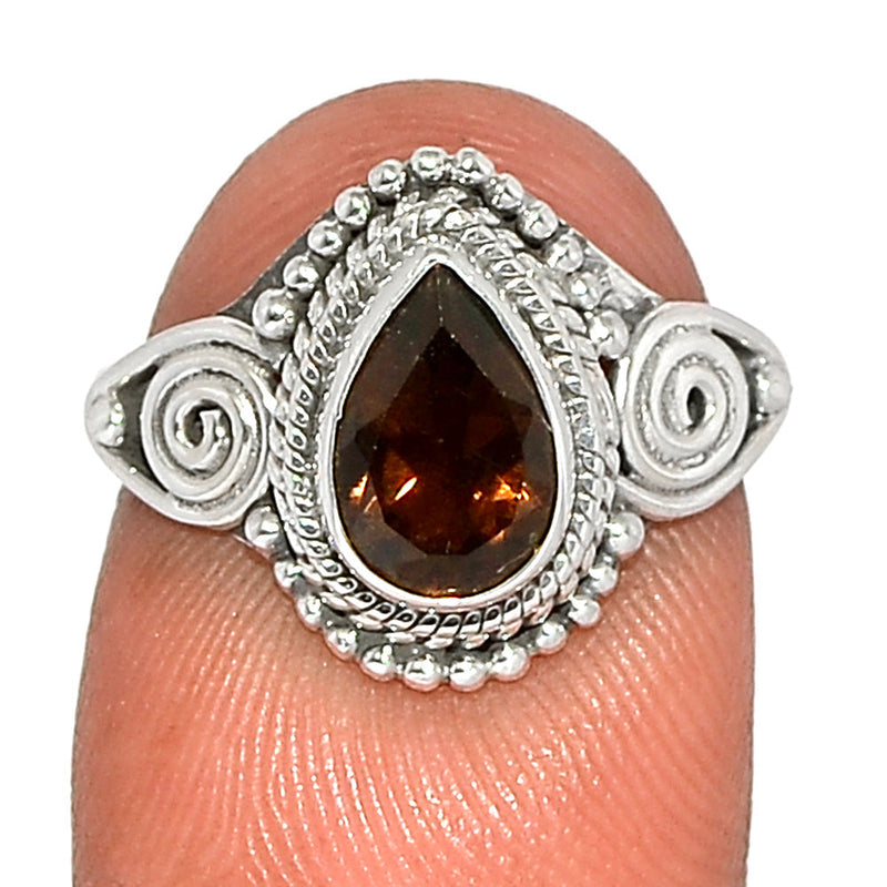 Small Filigree - Smokey Quartz Ring - SMQR568