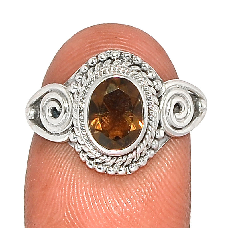 Small Filigree - Smokey Quartz Ring - SMQR579