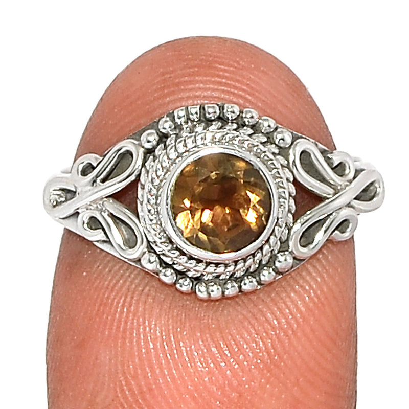 Small Filigree - Smokey Quartz Ring - SMQR580