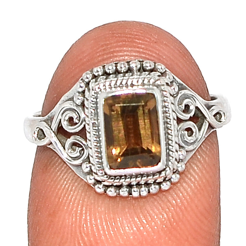 Small Filigree - Smokey Quartz Ring - SMQR588