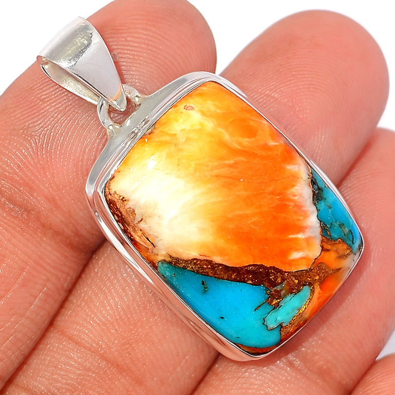 1.5" Spiny Oyster Arizona Turquoise Pendants - SOTP1075