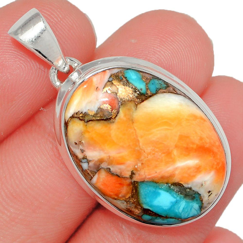 1.5" Spiny Oyster Arizona Turquoise Pendants - SOTP790