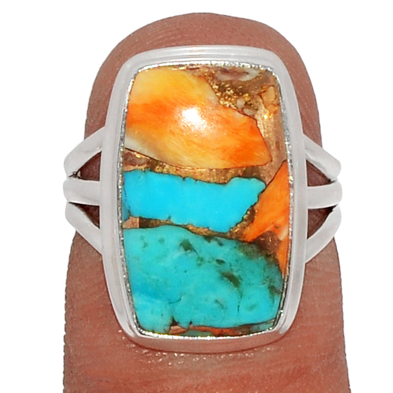 Spiny Oyster Arizona Turquoise Ring - SOTR1315