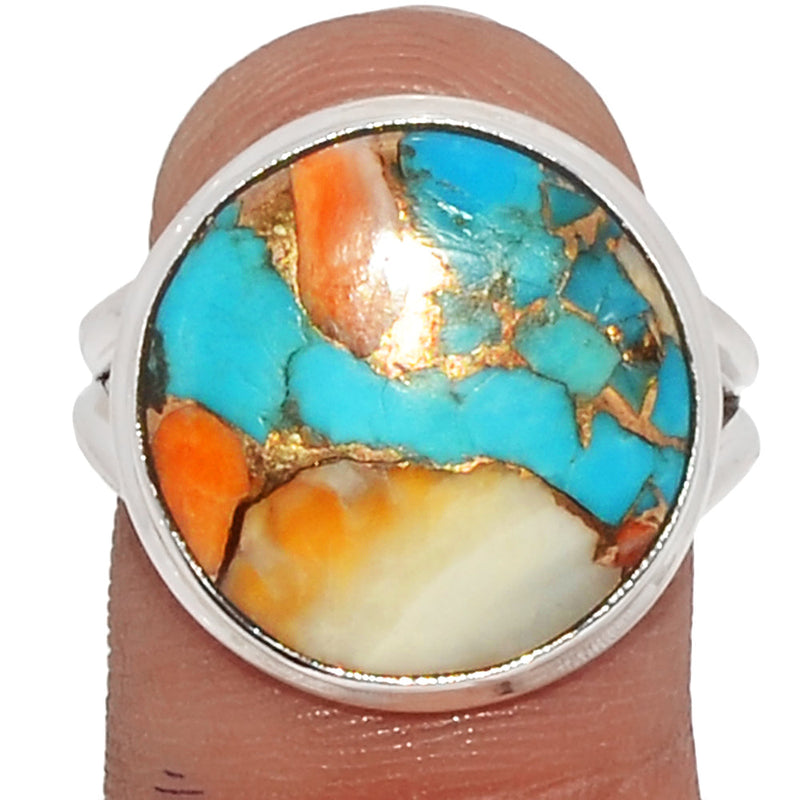 Spiny Oyster Arizona Turquoise Ring - SOTR1318