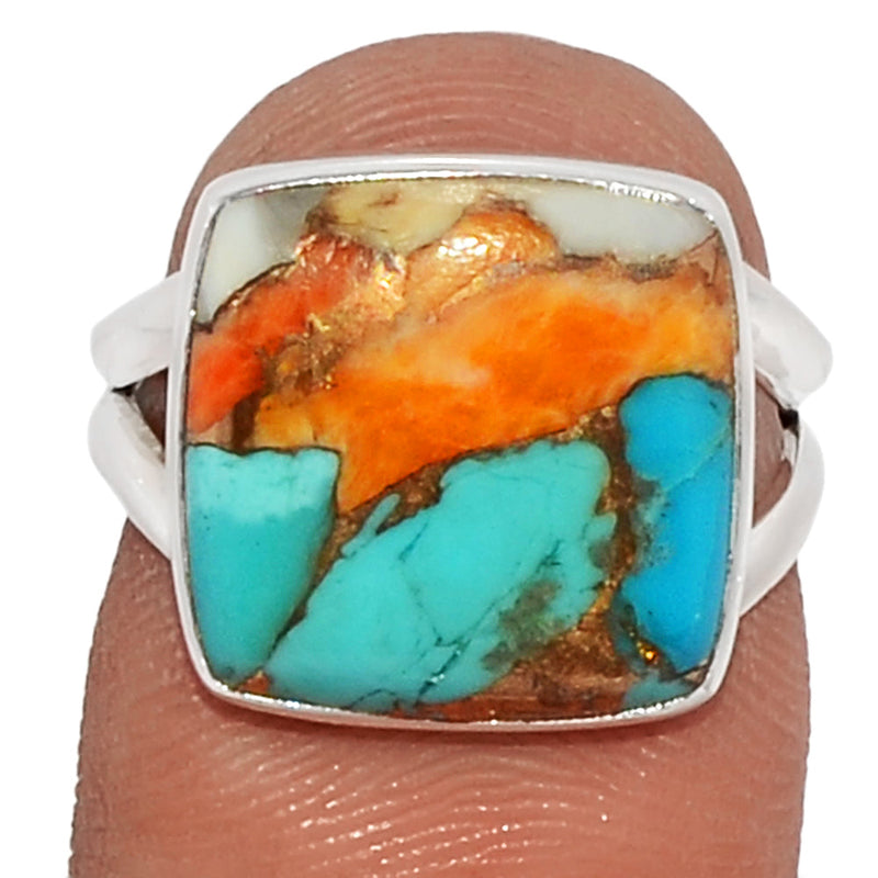 Spiny Oyster Arizona Turquoise Ring - SOTR1319
