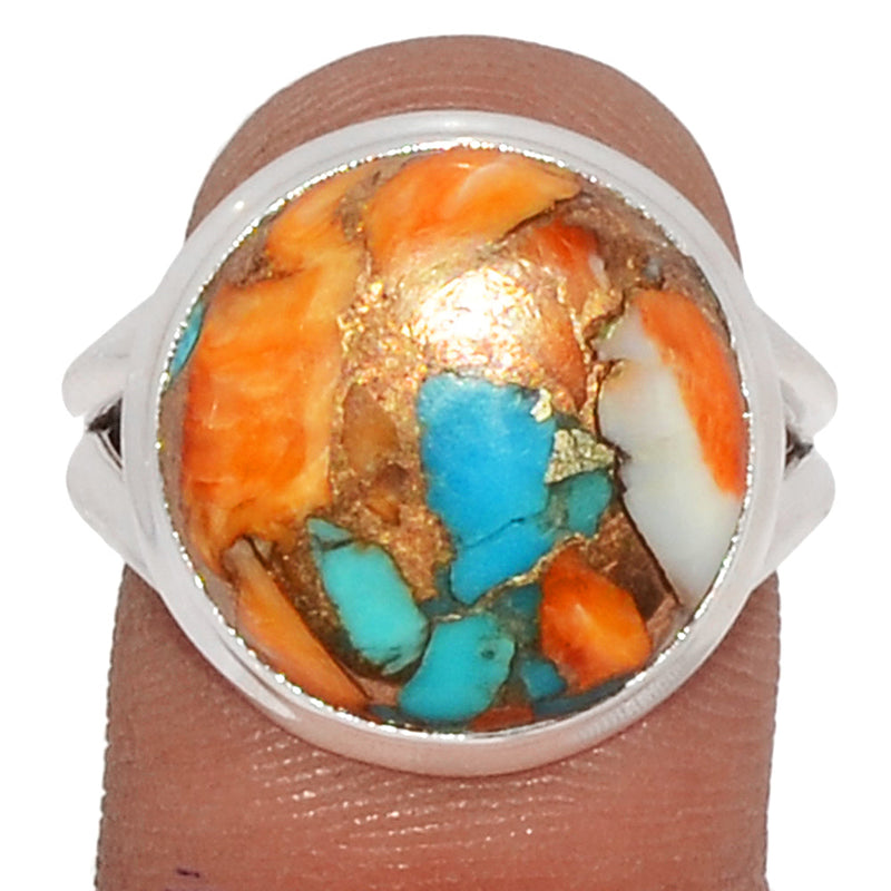 Spiny Oyster Arizona Turquoise Ring - SOTR1329