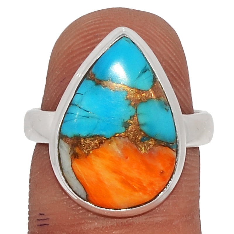 Spiny Oyster Arizona Turquoise Ring - SOTR1350