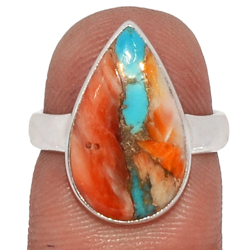 Spiny Oyster Arizona Turquoise Ring - SOTR1364
