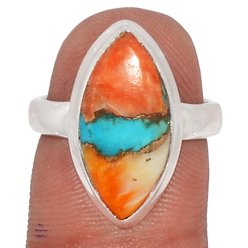 Spiny Oyster Arizona Turquoise Ring - SOTR1367