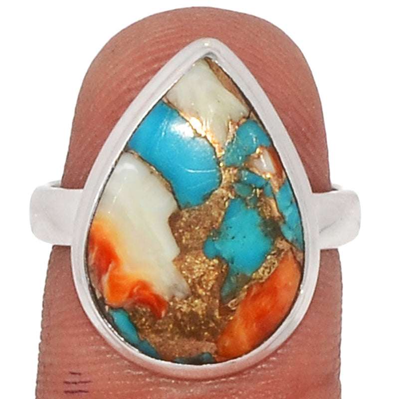 Spiny Oyster Arizona Turquoise Ring - SOTR1368