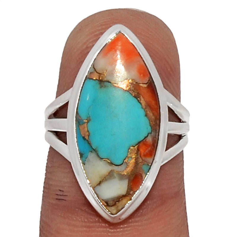 Spiny Oyster Arizona Turquoise Ring - SOTR1373