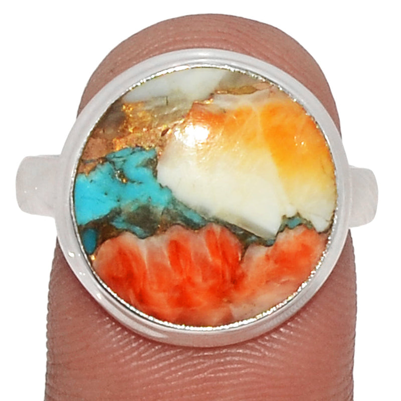 Spiny Oyster Arizona Turquoise Ring - SOTR1381