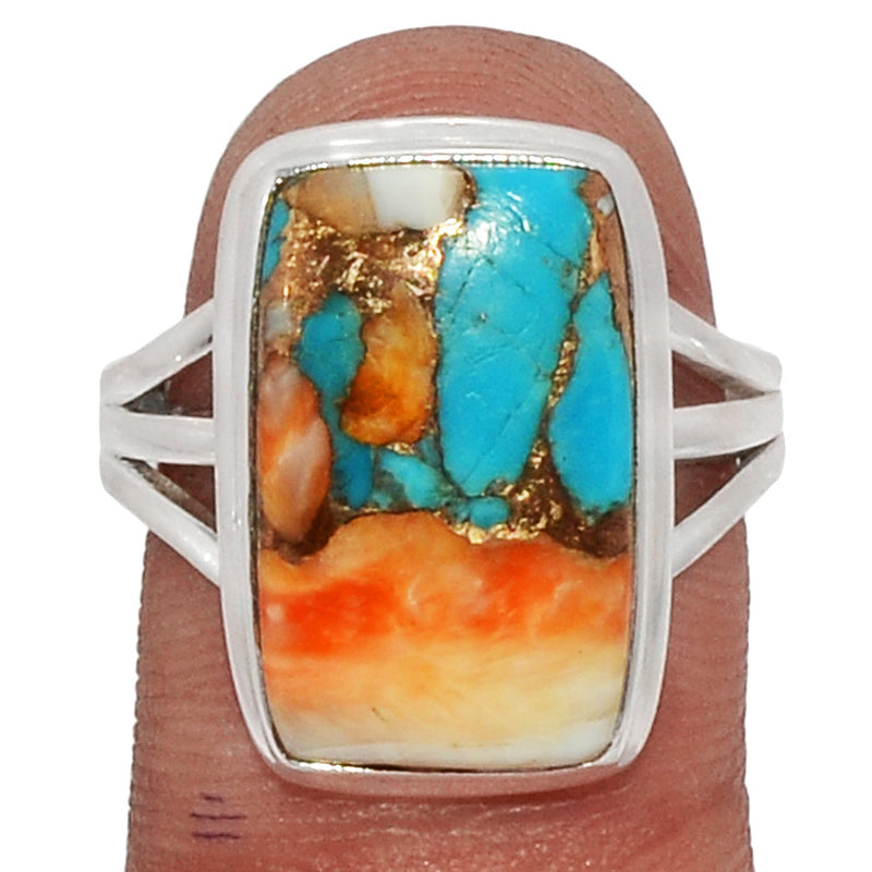 Spiny Oyster Arizona Turquoise Ring - SOTR1385
