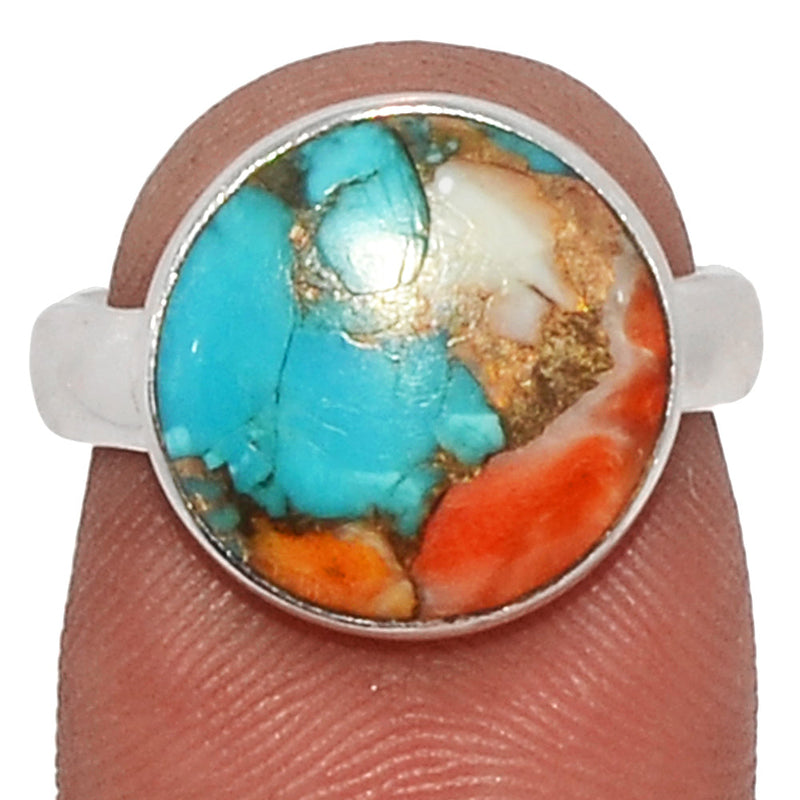 Spiny Oyster Arizona Turquoise Ring - SOTR1412