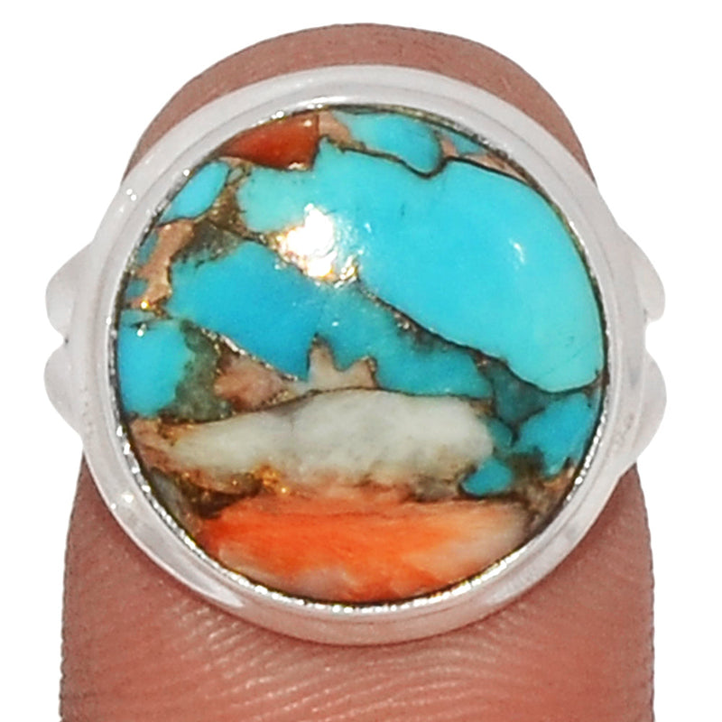 Spiny Oyster Arizona Turquoise Ring - SOTR1417