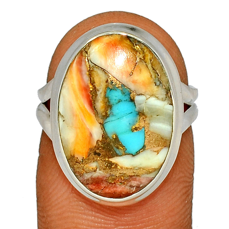 Spiny Oyster Arizona Turquoise Ring - SOTR1424