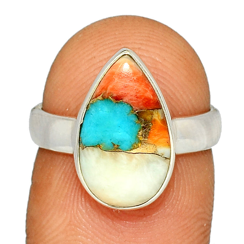 Spiny Oyster Arizona Turquoise Ring - SOTR1428