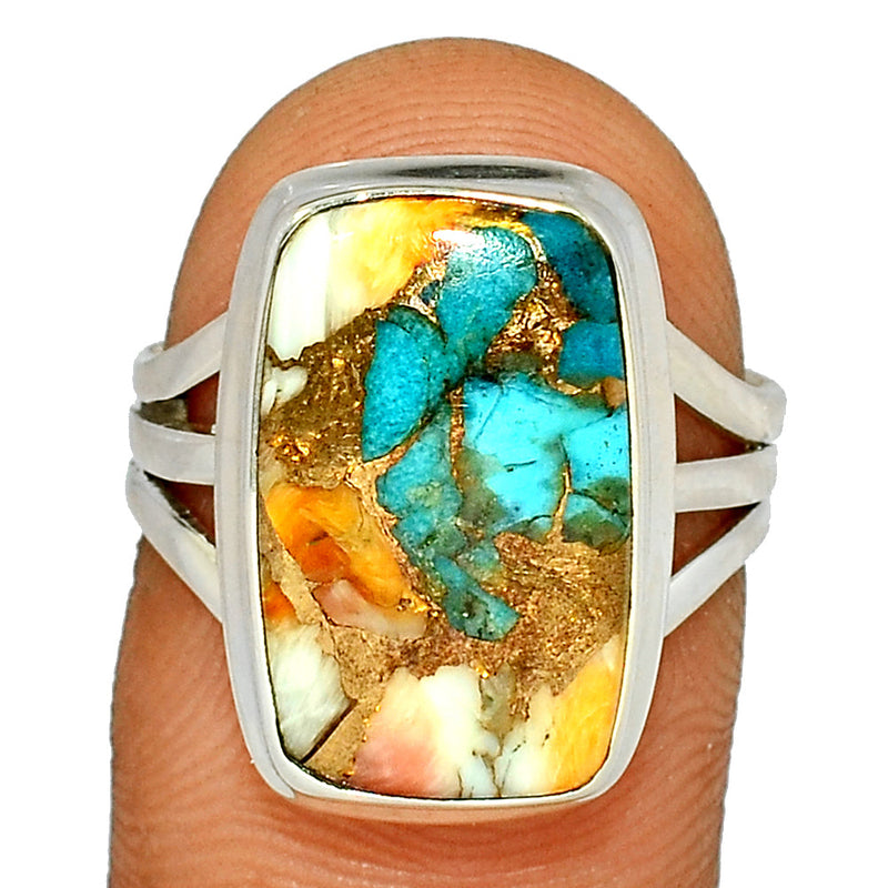 Spiny Oyster Arizona Turquoise Ring - SOTR1432
