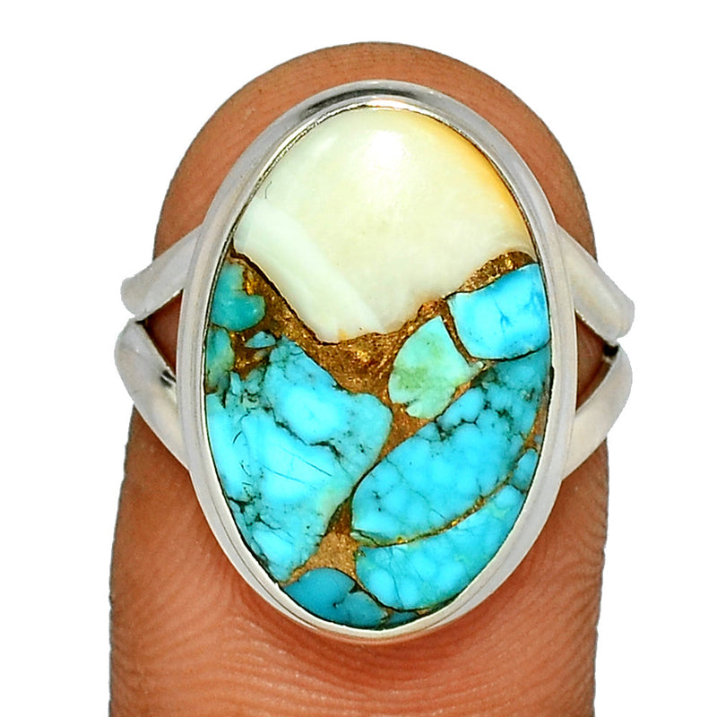 Spiny Oyster Arizona Turquoise Ring - SOTR1436