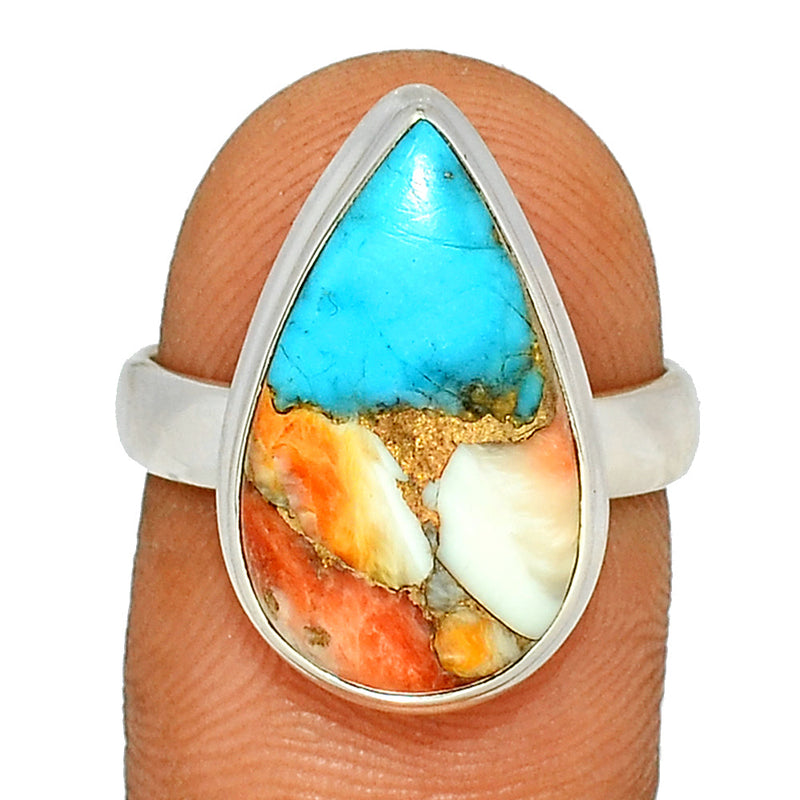 Spiny Oyster Arizona Turquoise Ring - SOTR1440