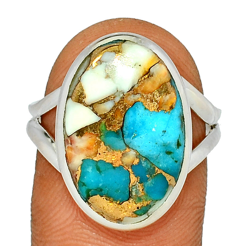 Spiny Oyster Arizona Turquoise Ring - SOTR1446
