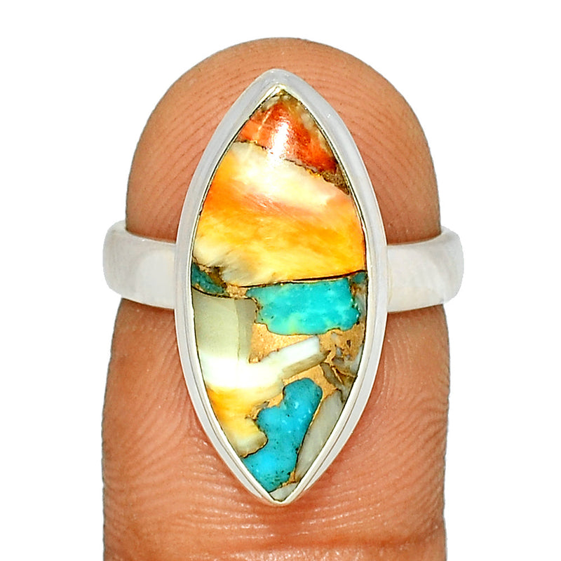 Spiny Oyster Arizona Turquoise Ring - SOTR1456