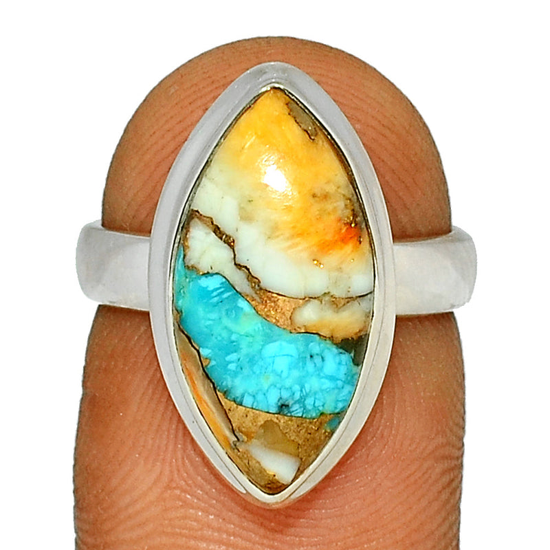 Spiny Oyster Arizona Turquoise Ring - SOTR1478