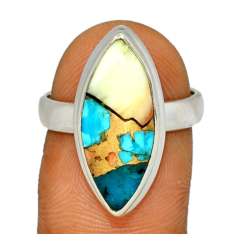 Spiny Oyster Arizona Turquoise Ring - SOTR1502
