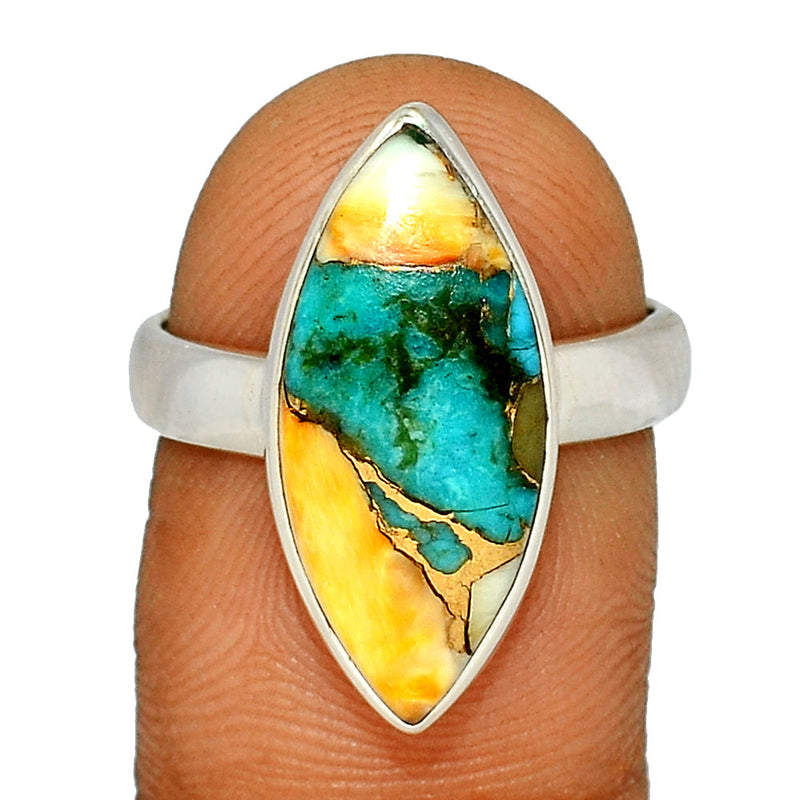 Spiny Oyster Arizona Turquoise Ring - SOTR1507