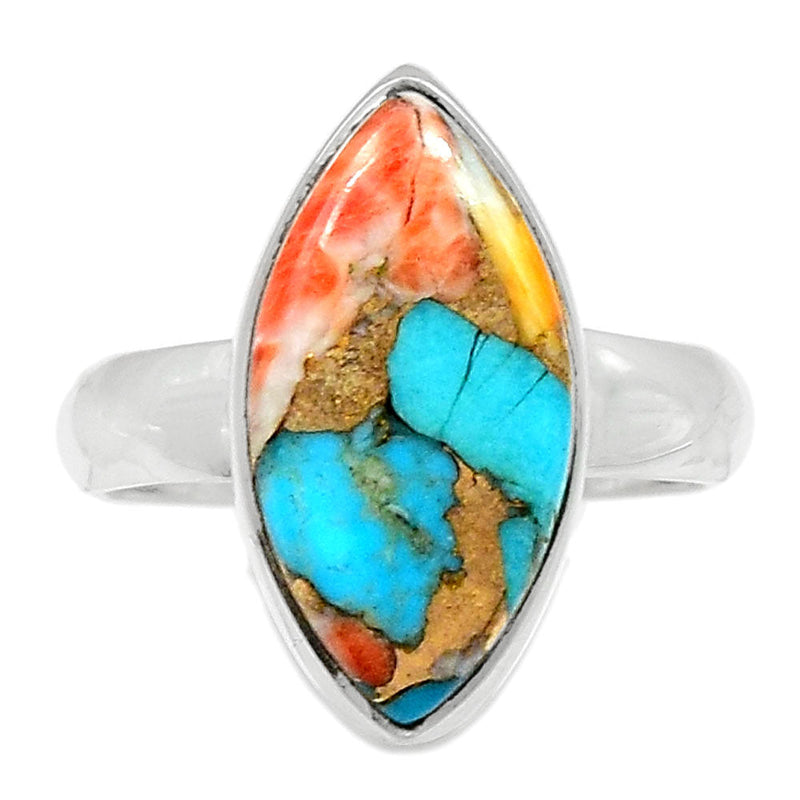 Spiny Oyster Arizona Turquoise Ring - SOTR1521