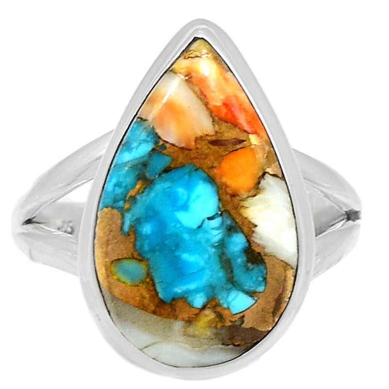 Spiny Oyster Arizona Turquoise Ring - SOTR1525