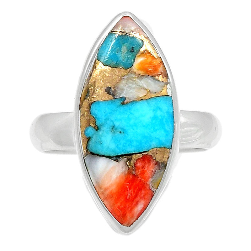 Spiny Oyster Arizona Turquoise Ring - SOTR1549