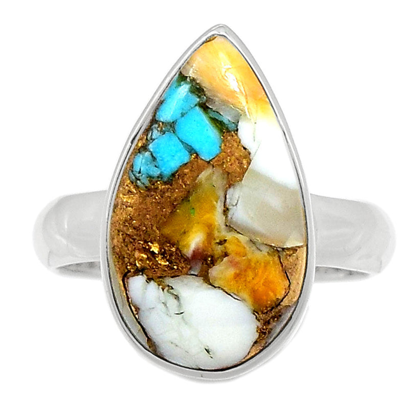 Spiny Oyster Arizona Turquoise Ring - SOTR1558