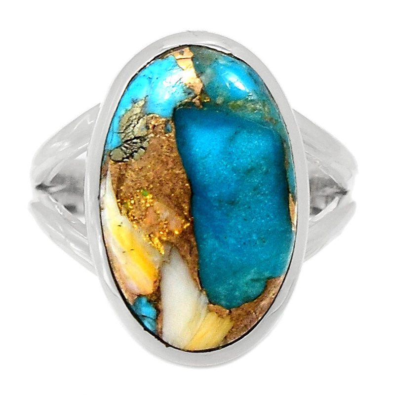 Spiny Oyster Arizona Turquoise Ring - SOTR1572