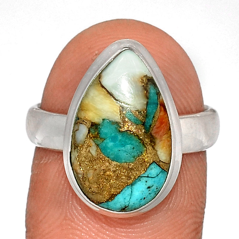 Spiny Oyster Arizona Turquoise Ring - SOTR1611