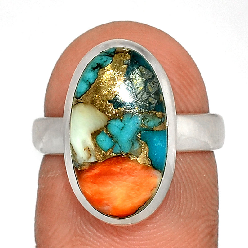 Spiny Oyster Arizona Turquoise Ring - SOTR1612