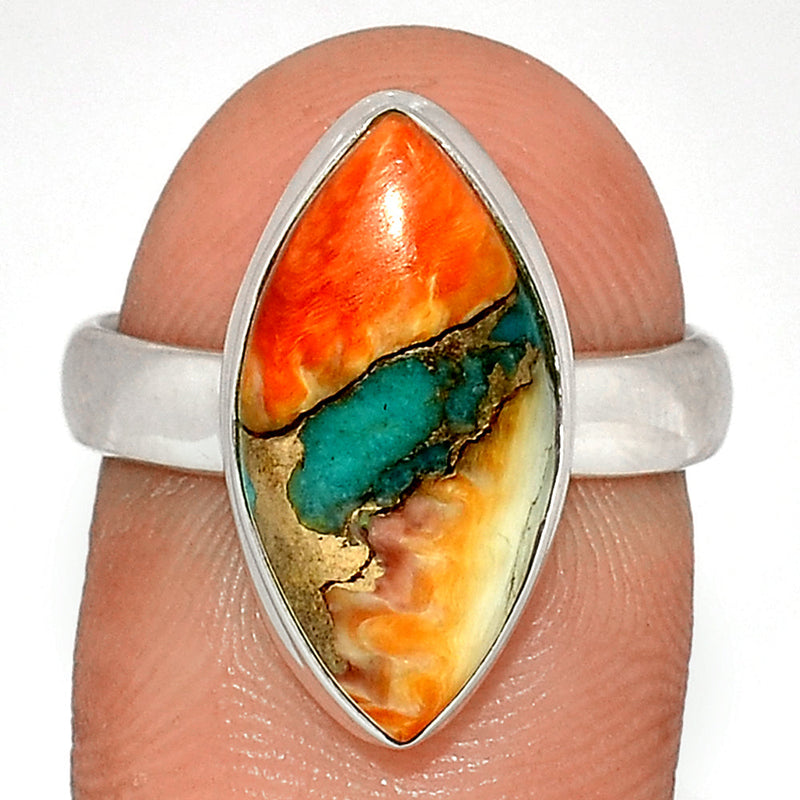 Spiny Oyster Arizona Turquoise Ring - SOTR1619