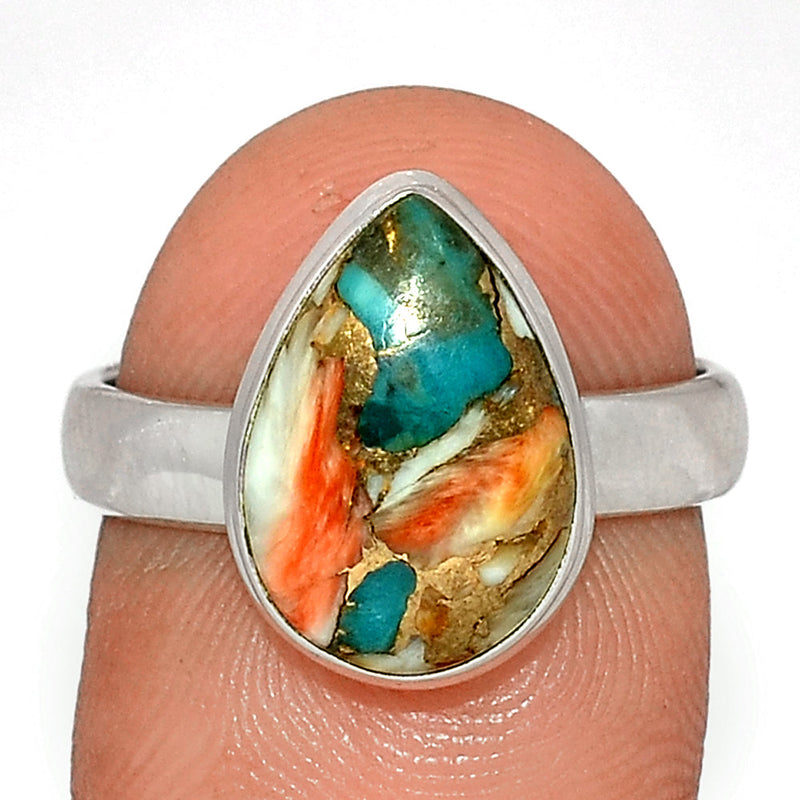 Spiny Oyster Arizona Turquoise Ring - SOTR1621