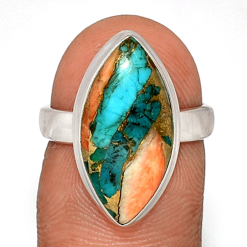 Spiny Oyster Arizona Turquoise Ring - SOTR1625