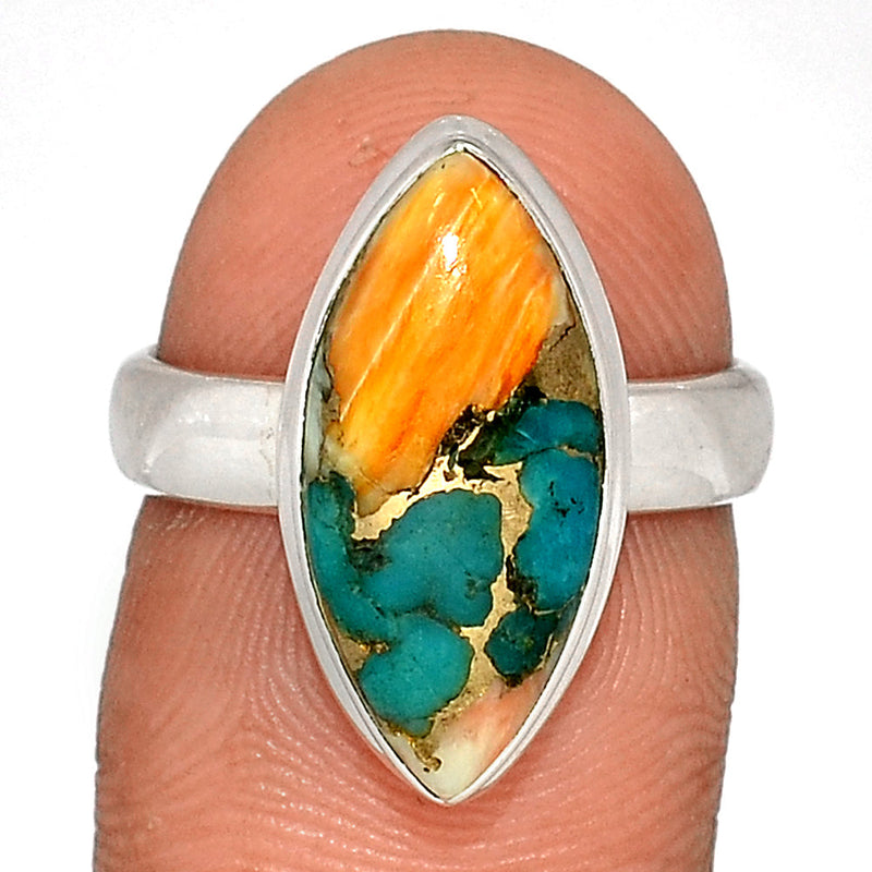 Spiny Oyster Arizona Turquoise Ring - SOTR1627