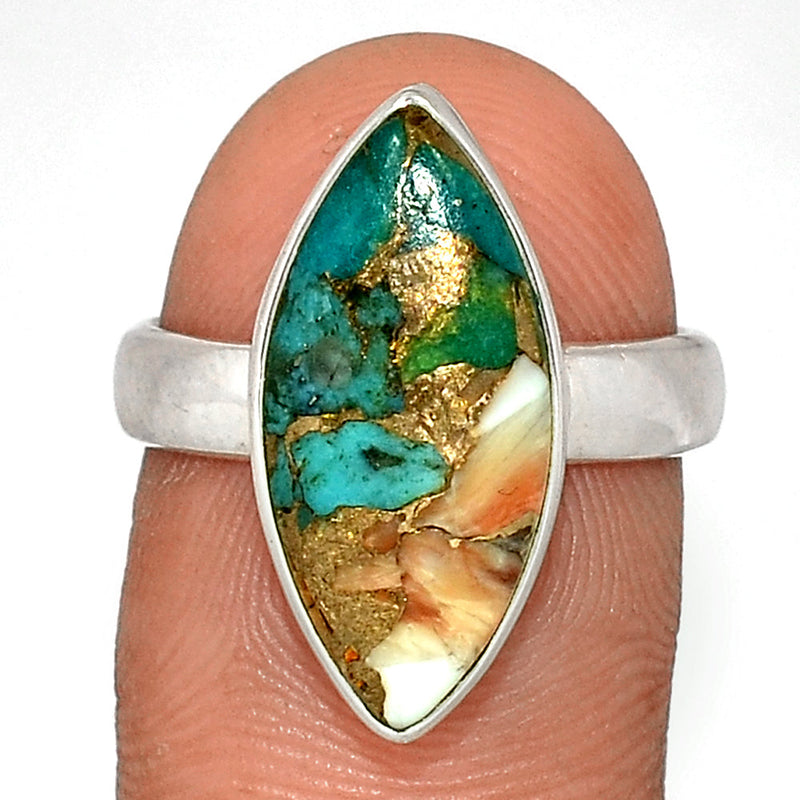 Spiny Oyster Arizona Turquoise Ring - SOTR1629