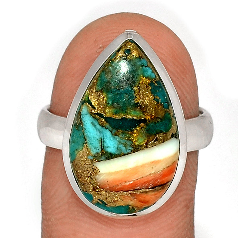 Spiny Oyster Arizona Turquoise Ring - SOTR1630
