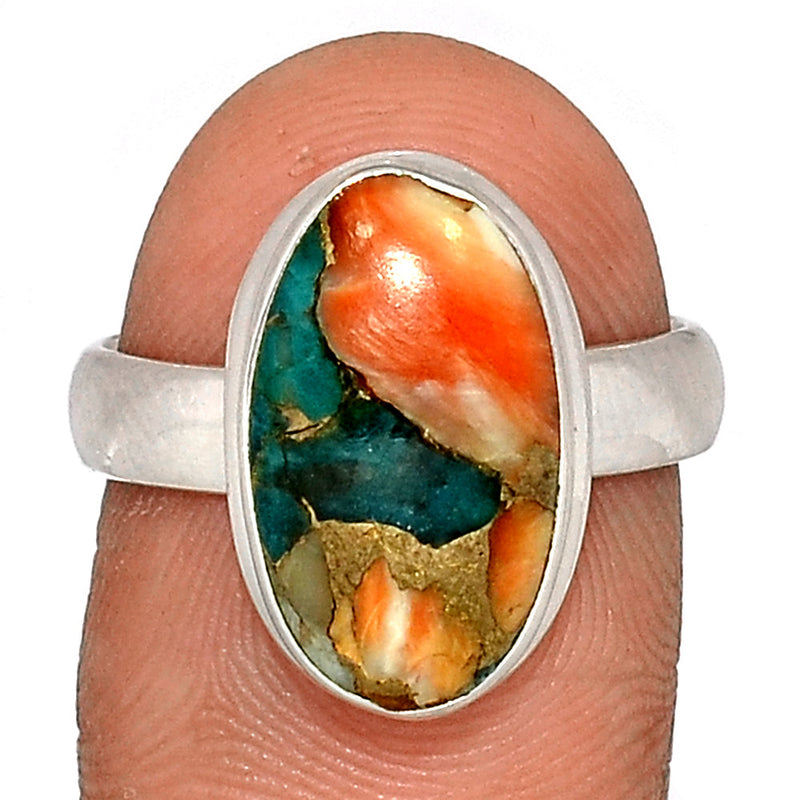 Spiny Oyster Arizona Turquoise Ring - SOTR1632
