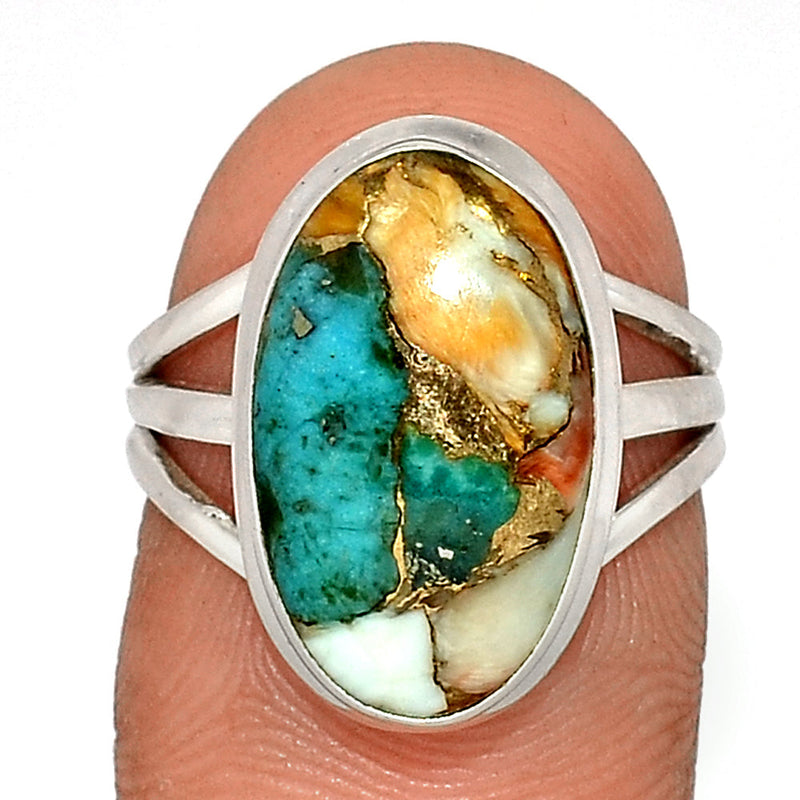 Spiny Oyster Arizona Turquoise Ring - SOTR1633