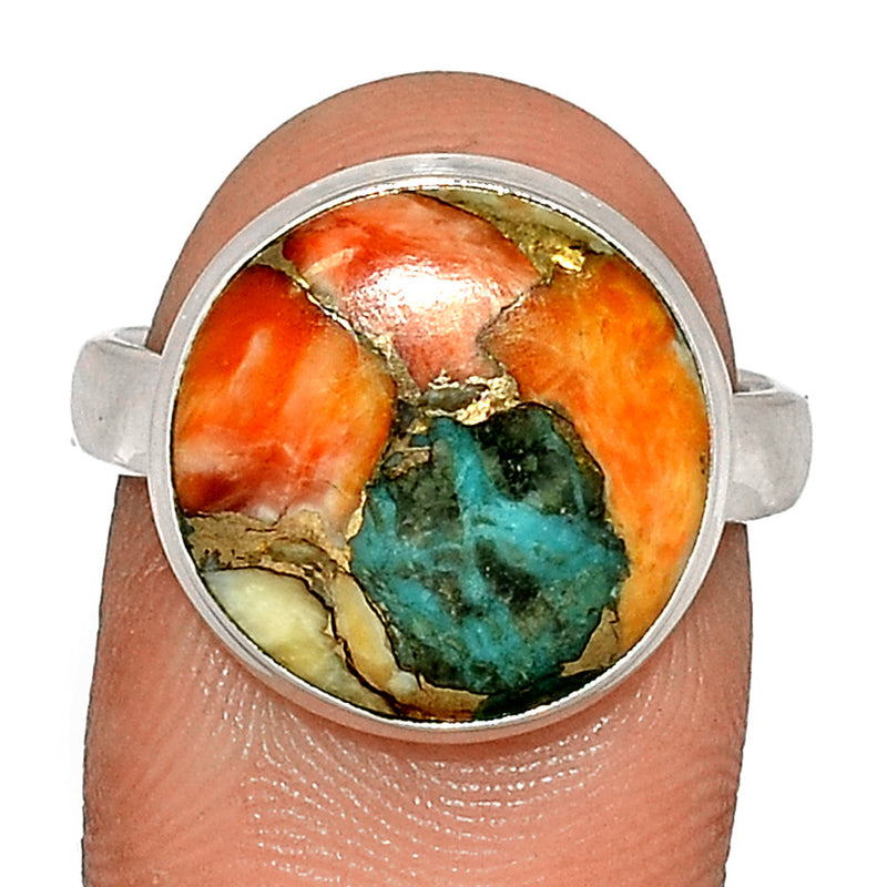 Spiny Oyster Arizona Turquoise Ring - SOTR1637