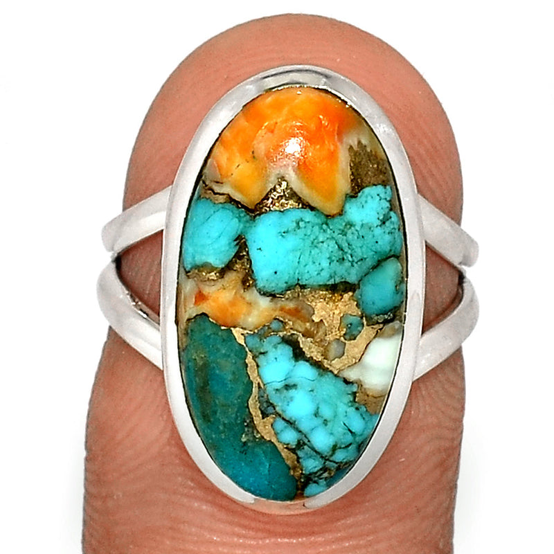 Spiny Oyster Arizona Turquoise Ring - SOTR1642