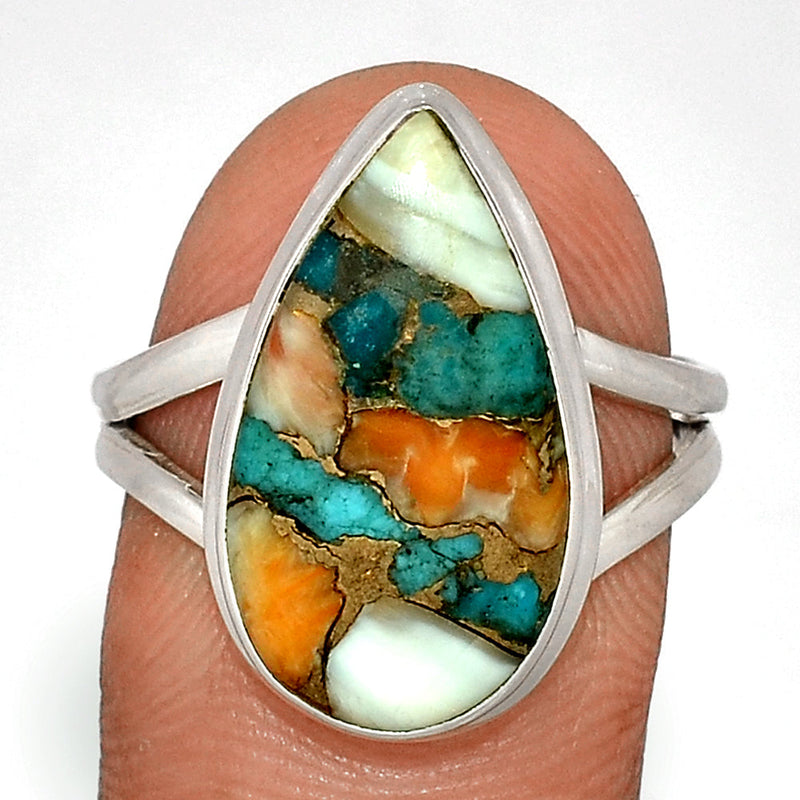 Spiny Oyster Arizona Turquoise Ring - SOTR1644