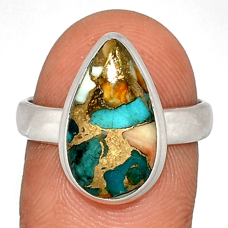 Spiny Oyster Arizona Turquoise Ring - SOTR1645